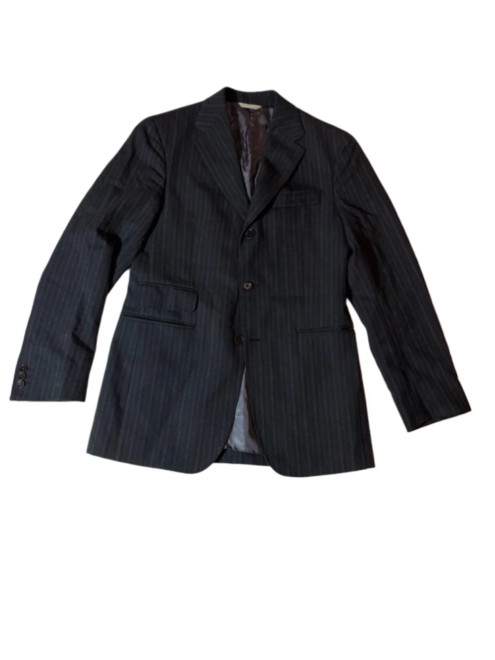 Banana Republic Men’s 38R Charcoal Pinstripe Three-Button Blazer